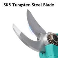 198V nożyce elektryczne akumulatorowe sekator elektryczny sekator akumulatorowy dziedziniec owoce ogród drzewny narzędzia z zapasowe ostrza 2